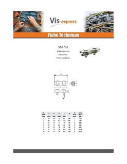 Vis Express Serre-câble plat duplex Acier zingué Câble De 4 - 5 pièces