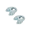 Diall Accessoire De Corde, Câble Et Chaîne-Serre-câbles étrier pour Ø. 8 mm vendu par 2