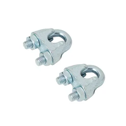 Diall Accessoire De Corde, Câble Et Chaîne-Serre-câbles étrier pour Ø. 8 mm vendu par 2