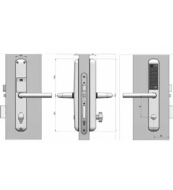 Metalux Serrure à code électronique Easykey Slim DOM - Entraxe 70 mm - XS40SD7DL-10