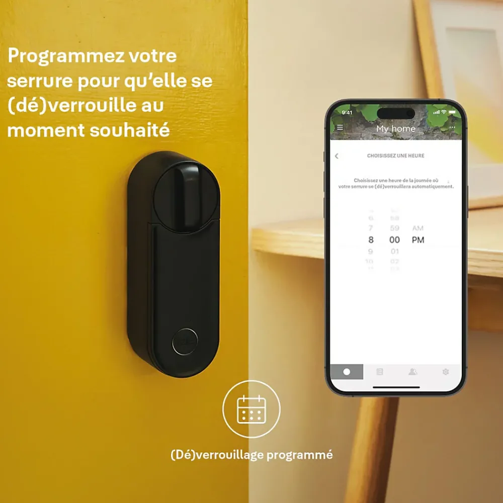 Yale Serrure Et Gâche Électrique|Serrure Connectée-Serrure connectée Linus L2 noir
