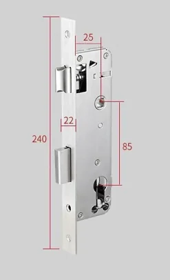 LOCKY Serrure Et Gâche Électrique-Serrure connectée -11 biométrique, code, badge et bluetooth - ultra fine
