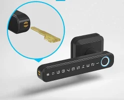 LOCKY Serrure Et Gâche Électrique-Serrure connectée -5 biométrique, code et bluetooth