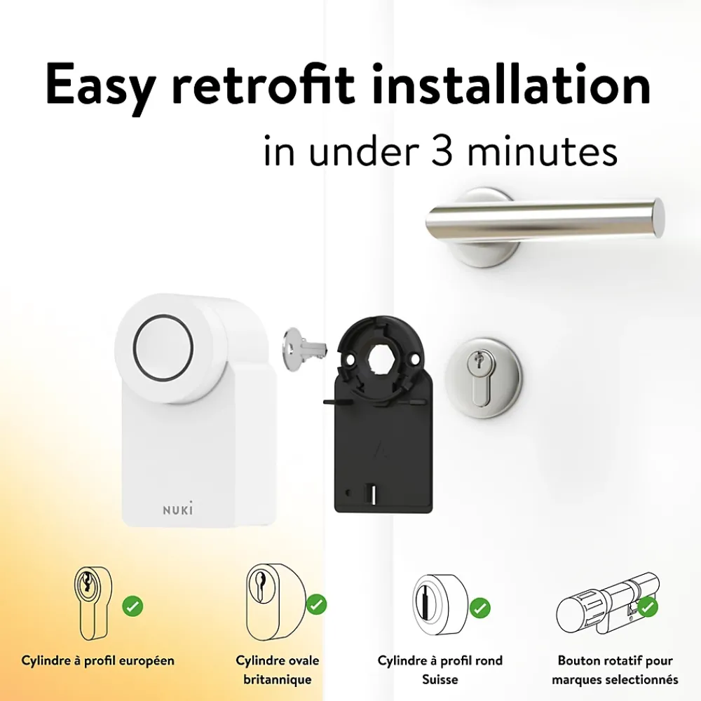 Nuki Serrure connectée Smart Lock Go blanche