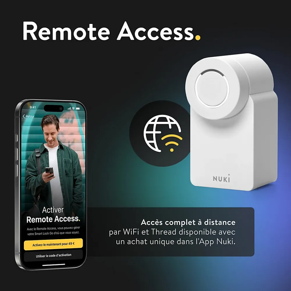 Nuki Serrure connectée Smart Lock Go blanche
