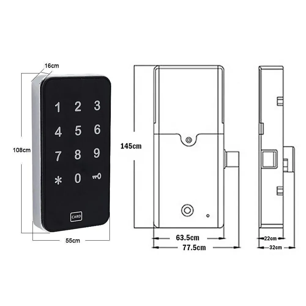 LOCKY Serrure connectée pour casier et meuble -12 (compatible smart lock ou tthotel)