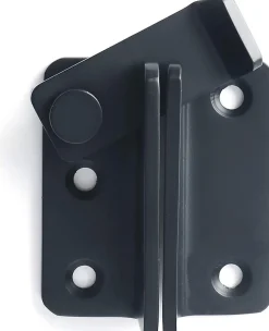 Deko Loquet, Targette Et Moraillon De Porte-Serrure de porte coulissante, cadenas, loquet, serrure de porte, acier inoxydable, finition noir mat