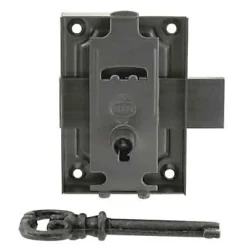 Diall Serrure en applique axe 25 l. 50 mm x H. 70 mm x ep. 10 mm droite/gauche acier poli