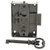 Diall Serrure De Meuble|Serrure De Meuble-Serrure en applique l. 50 mm x H. 80 mm x EP. 12 mm