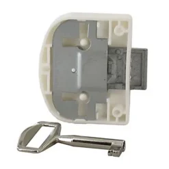 Diall Serrure De Meuble|Serrure De Meuble-Serrure en applique l. 48 mm x H. 59 mm x EP. 10 mm