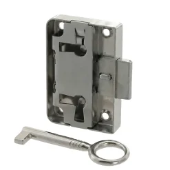 Diall Serrure De Meuble|Serrure De Meuble-Serrure en applique l. 47 mm x H. 55 mm x EP. 9 mm
