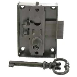 Diall Serrure Gauche Acier poli AXE 30
