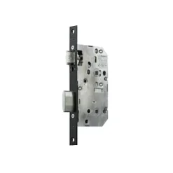 Vachette Loquet, Targette Et Moraillon De Porte-Serrure à larder D455 clé I axe 50mm bout rond finition noir sans gâche - - 22700000