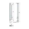 Stremler Assa Abloy Loquet, Targette Et Moraillon De Porte-Serrure à larder 2 points à engrénage variaxe 39mm - STREMLER - 2271.39.0