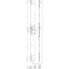 Stremler Assa Abloy Serrure à larder 3 points TF pour profil acier pêne dormant demi-tour Série 6270 axe 30mm hauteur 1700mm - STREMLER - 6270.45.0