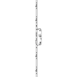 Ferco Loquet, Targette Et Moraillon De Porte-Serrure à larder SECURY 35/92 4 galets têtière de 16mm carré 8mm L 2285mm cote D 1050mm - - 6-26459-01-0-1