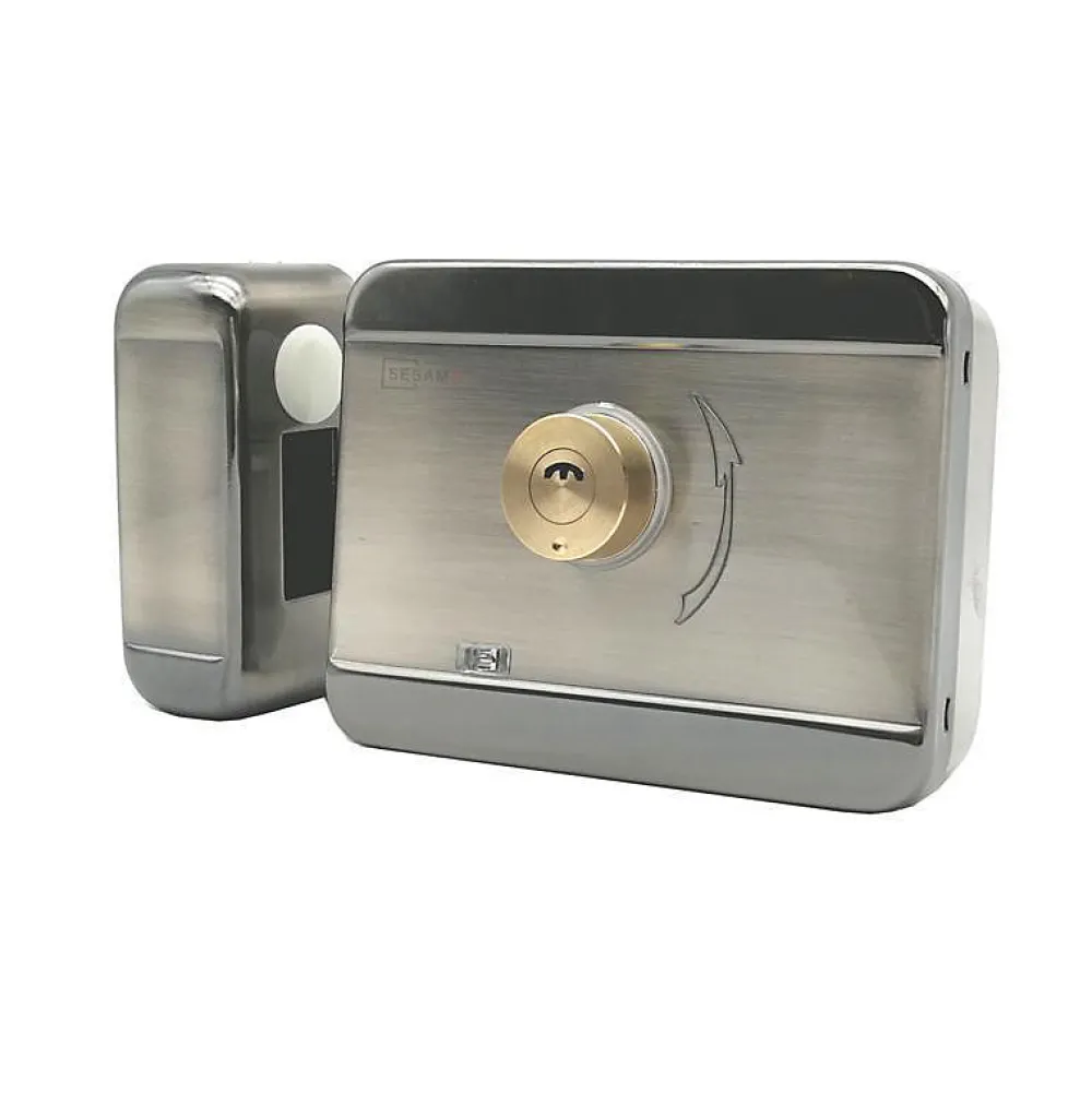 BT SECURITY Serrure électrique motorisée 12v btc2 - double barrillet mecanique