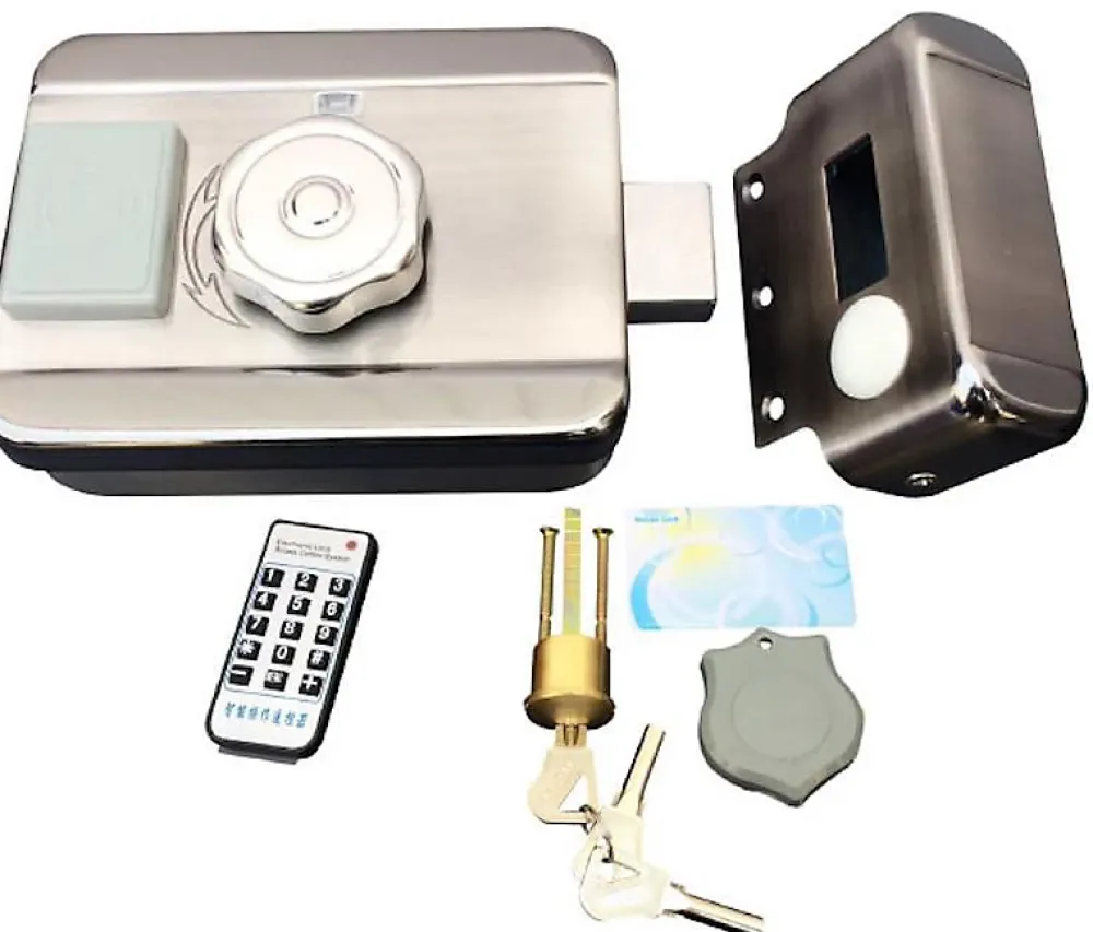 BT SECURITY Serrure Et Gâche Électrique-Serrure électrique motorisée 12v avec lecteur de badge intégré btc5 mifare