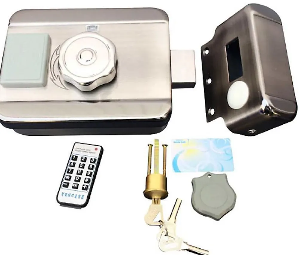 BT SECURITY Serrure Et Gâche Électrique-Serrure électrique motorisée 12v avec lecteur de badge intégré btc5 mifare