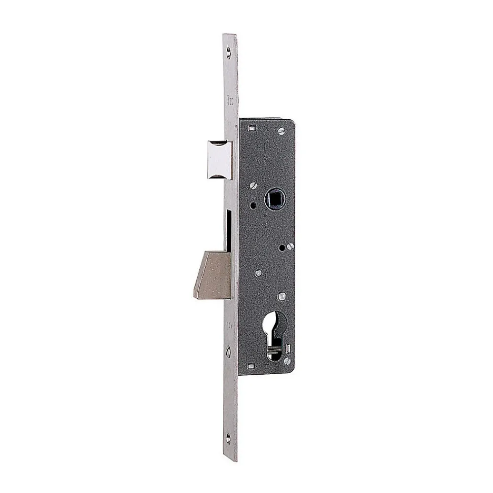 Iseo Serrure monopoint à larder profil étroit pêne dormant demi-tour ELECTA axe 25mm - - 781251B