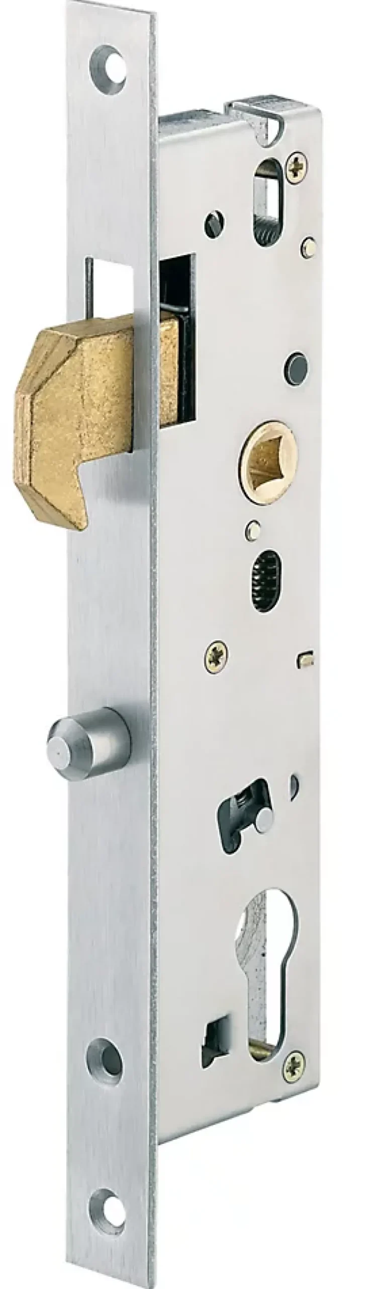 Stremler Assa Abloy Loquet, Targette Et Moraillon De Porte-Serrure monopoint à larder Série 2565 pêne à mentonnet coffre 47mm - STREMLER - 2565.47.0