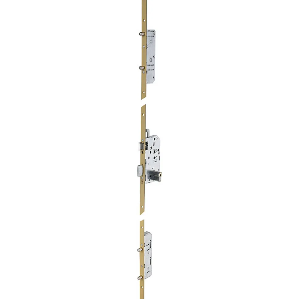 Vachette Loquet, Targette Et Moraillon De Porte-Serrure multipoints à larder 5 points 5900 SPN1 TRILOCK à entrebâilleur ecartement de pêne 100mm bout carré - - 15621000