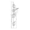 Vachette Loquet, Targette Et Moraillon De Porte-Serrure multipoints à larder 3 points 5000 SPN1 TRILOCK à entrebâilleur - - 18422000