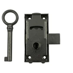 Diall Serrure à patte axe 15 l. 30 mm x H. 50 mm x ep. 10 mm acier poli