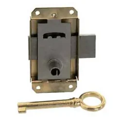 Diall Serrure De Meuble|Serrure De Meuble-Serrure à patte l. 37 mm x H. 50 mm x EP. 10 mm