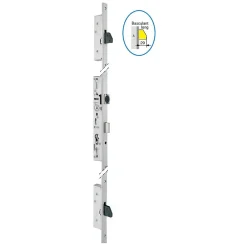 Stremler Assa Abloy Serrure 3 points TF3 pêne dormant/demi-tour 45mm têtière plate 22mm - STREMLER - 6370.45.3A