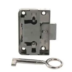 Diall Serrure De Meuble|Serrure De Meuble-Serrures en applique l. 53 mm x H. 57 mm x EP. 9 mm