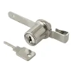 Diall Serrure vitrine Acier/Nickelé ø20 mm x EP. 6 mm
