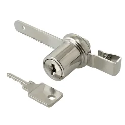 Diall Serrure vitrine Acier/Nickelé ø20 mm x EP. 6 mm