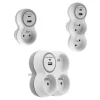 Zenitech Transformateur, Convertisseur Et Chargeur Usb-Set de 3 prises 16A + USB -
