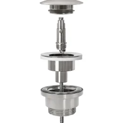 Rea Siphon de lavabo + bonde Brushed Nickel