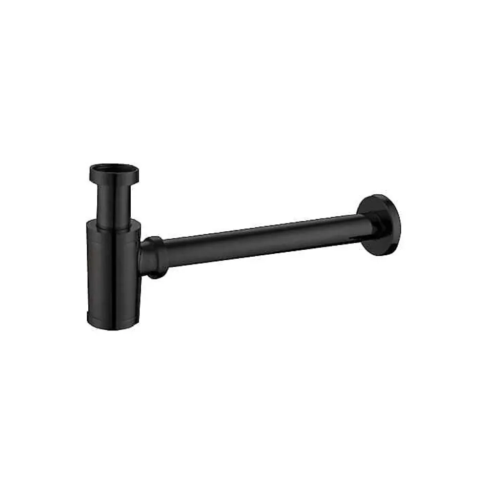 Luxury Bain Evacuation De Lavabo-Vasque-Siphon de lavabo design universel 1 1/4 x 32mm,Syphon Réglable, Anti Odeur (Noir) LuxuryBain