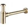 Rousseau Siphon de lavabo réglable laiton brossé 70mm