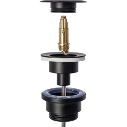 Rea Evacuation De Baignoire-Siphon De Lavabo Universel Clic-Clac Black
