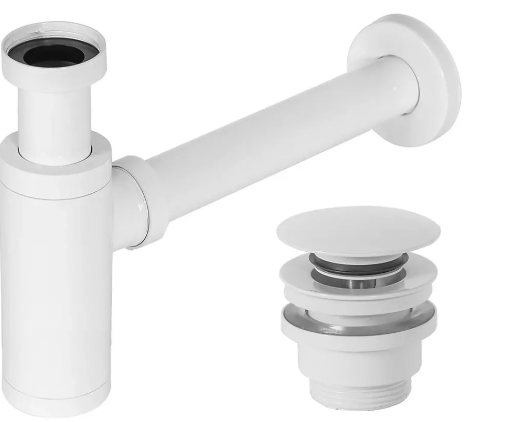 Rea Siphon de lavabo universel Clic-Clac White