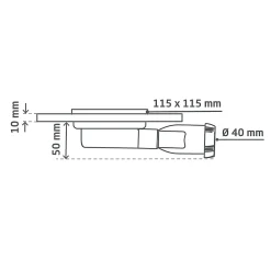 Wirquin Siphon de sol avec bride 150x150mm