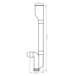 Somatherm for you Evacuation De Lave-Linge|Siphon Pour Lavabo-Siphon à double entrée