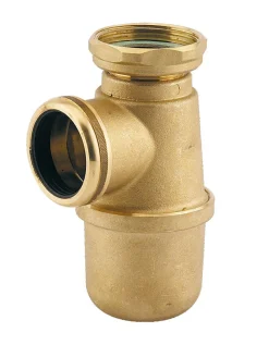 Valentin Siphon evier non réglable sortie D40 laiton brut - - 36620000900