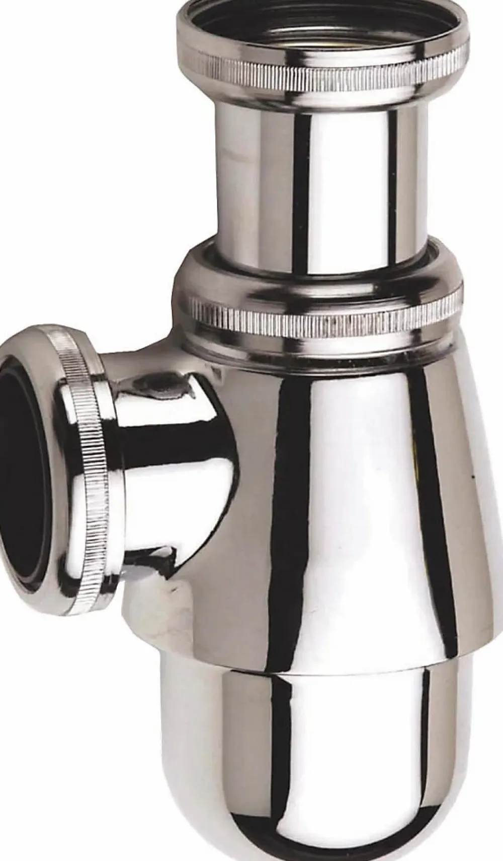 Nicoll Siphon laiton - Diamètre entrée: 32 mm - Diamètre sortie: 32 mm -Garde d'eau : 50 mm - Hauteur réglable : 133- 204 mm