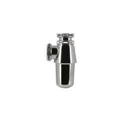 Nicoll Siphon laiton - Diamètre entrée: 32 mm - Diamètre sortie: 32 mm -Garde d'eau : 50 mm - Hauteur réglable : 133- 204 mm