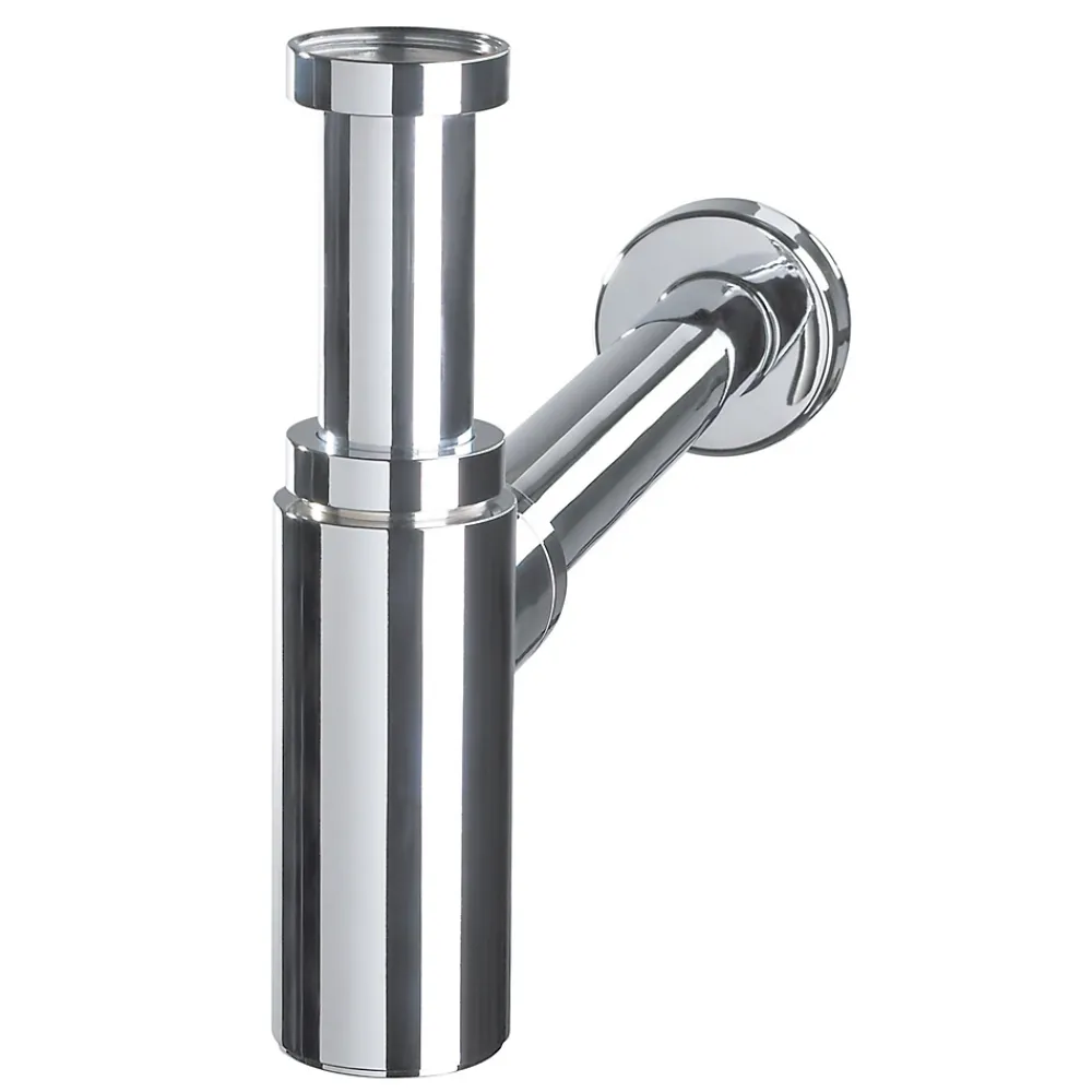 Wirquin Siphon réglable chromé 32mm avec tuyau