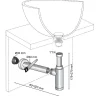 Wirquin Siphon réglable Teos chromé Ø32 mm