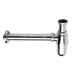 Siphon rond BOT avec finition chromée brillante en laiton Kibath