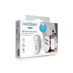 Avidsen SMALL KITDOORGUARD CONTROL - Kit mini alarme pour porte et fenêtre avec sirène intégrée et télécommande - - 100028
