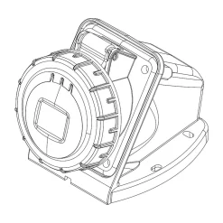 Ide Interrupteur Étanche-Socle De Prise Triphasé 16a 3p+t - Montage Mural - étanche Ip67 -