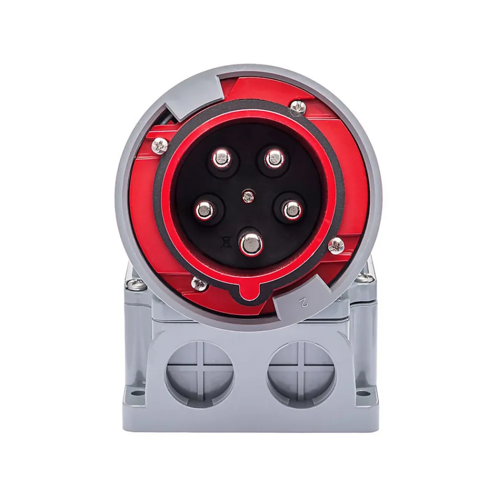 Ide Socle Male 63a Tétrapolaire 380v - 3p+n+t - étanche Ip67 -